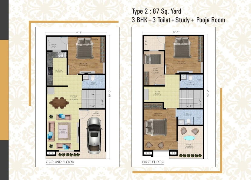 87-Yard-3bhk+study